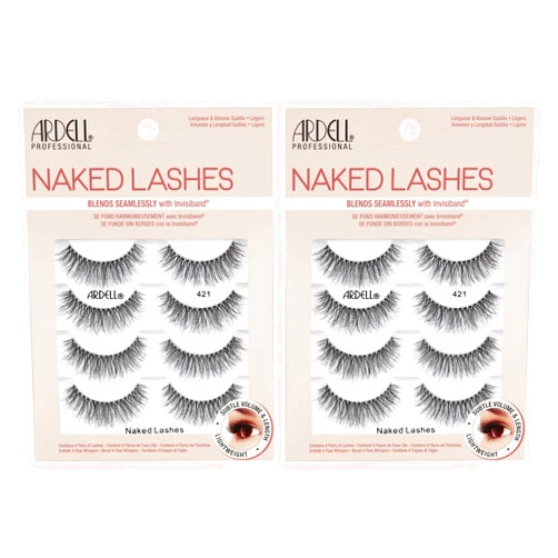 Ardell Strip Lashes Naked Lashes #421, 4 Pairs x 2-Pack