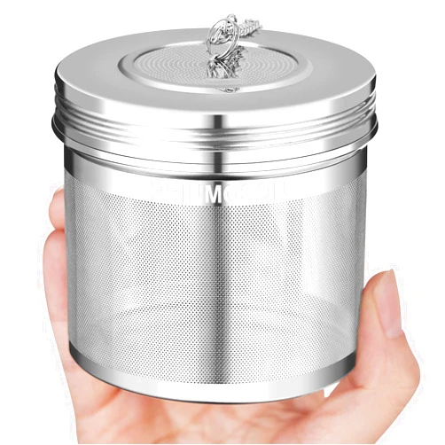 Reinmoson 2 Pack Large Tea Ball Infuser for Loose Leaf Tea & Spice Ball for Cooking Soup, 304 Stainless Steel, Threaded Lid, Chain Hook, Extra Fine Mesh Tea Strainer Ball for Herb, Iced Tea