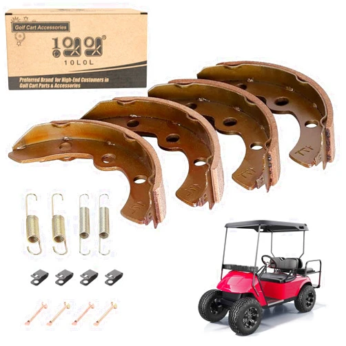 10L0L Golf Cart Brake Shoes for Club Car DS 1995-up, Precedent 2004-up, EZGO 1986.5-1995, Yamaha G1 G2 G8 G9, OEM# 101823201 1011463 23364G1 27249G01