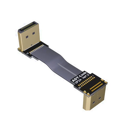JMT DP1.2 Extension Cable Male to Male Compatible with Displayport for Graphics Card DP1.2 HDR/DSC Signal Transmission (25cm,P2A-P2B)