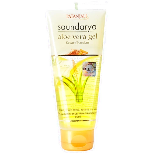 patanjali Saundarya Alovera Gel Kesar Chandan, 60 ml