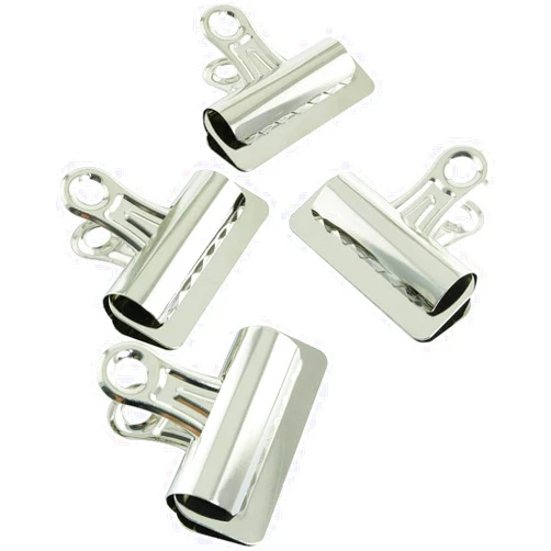 Longdex Bulldog Clip 4PCS 75mm/3Inch Alloy Bulldog Grip Clip for Photos Maps Papers Bills