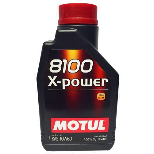 Motul 8100 X-Power 10W-60 Synthetic Oil 1 Liter (106142)