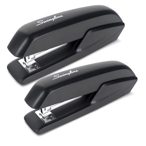Swingline Standard Stapler, 20 Sheet Capacity, Eco Version, Jam Free, 2 Pack, Black (54501)