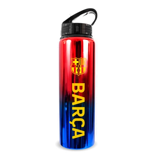 Hy-Pro Officially Licensed F.C 750ml Aluminium UV Bottle | Integrated Folding Straw, Neochrome Finish, Leakproof, Lightweight