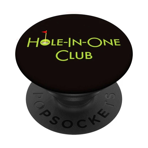 Funny Novelty Golf Gifts 3DFX Hole-In-One Club Golf Design Fun Golfing Gift For Golfer PopSockets PopGrip: Swappable Grip for Phones & Tablets