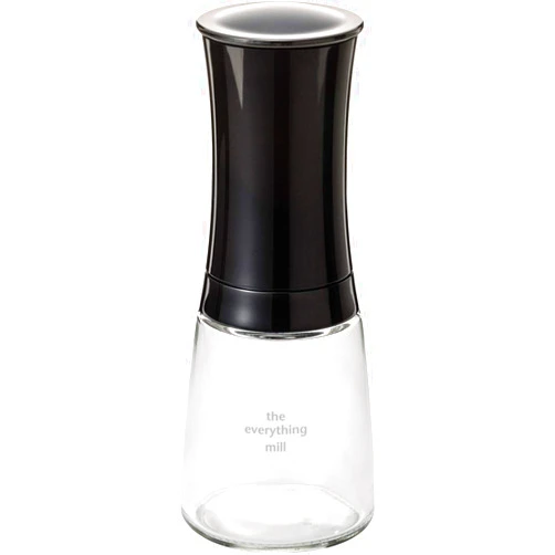 Kyocera Advanced Ceramics Pepper, Salt, Seed and Spice Mill with Adjustable Advanced Ceramic Grinder, The Everything Mill-Bright Black