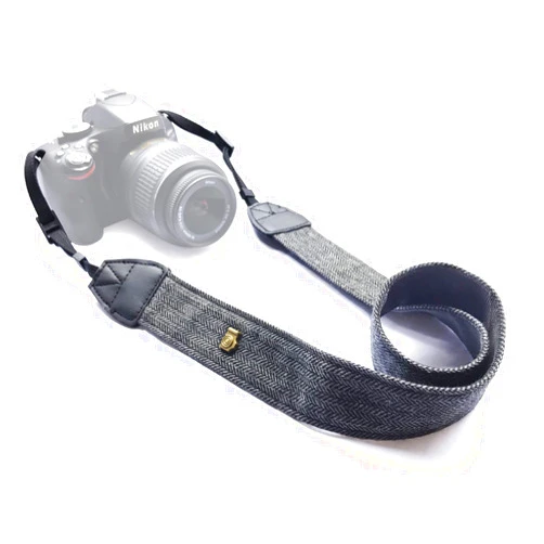 Alled XN01-0943 Neck Shoulder Belt Strap, Vintage Print Soft Colorful Camera Straps for Women/Men, All DSLR/Nikon/Canon/Sony/Olympus/Samsung/Pentax/Olympus, Black