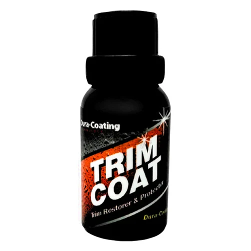 Dura-Coating Technology Trim-Coat - Advance Ceramic Coating for Plastics & Glass - Clear Glossy Finish - 60 Second Dry Time - Long-Lasting Protection - Includes Applicator Pad, MADE IN USA - 15ml