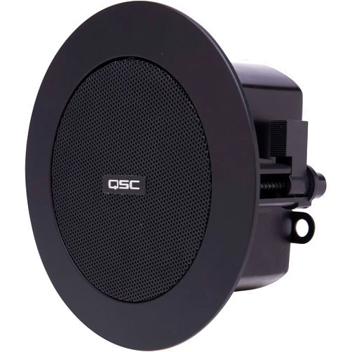 QSC AD-C.SAT-BK 2.75-Inch Satellite Ceiling Speaker, Black, Pair