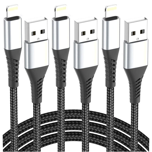 PEAKLIFT 3FT iPhone Lightning Cable, 3 Pack USB-A to Lightning Cable Braided iPhone Fast Charger Cord 3 Foot iPhone Charging Cable for Apple iPhone 14 13 12 11 Pro Max Mini 10 8 7 Plus XR XS SE, AirPods Max