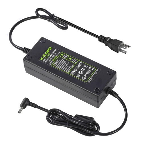 LXLQZXW AC 100-240V to DC 12V 10A Power Supply Adapter Converter Transformer 12 Volt 10 Amp 120W with 5.5mm x 2.5mm /2.1mm DC Output Jack for 5050 3528 LED Strip Light CCTV Cameras 3D Printer