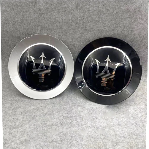 SZJSRD 4pcs Car Hub Centre Caps for Maserati Ghibli Gran Turismo Levante Quattroporte 15.2cm Waterproof Wheel Center Hub DustProof Rim Wheel Decoration Cover Emblem Accessories,Black, normal