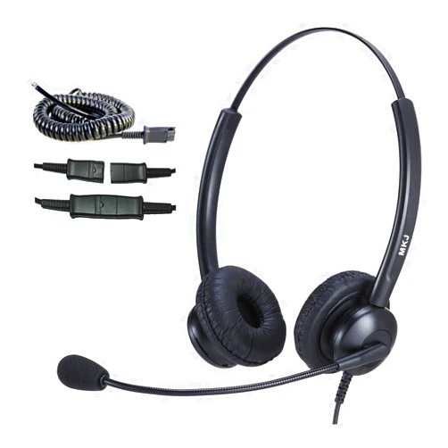 MKJ Headset for Cisco Phones Dual Ear Landline Headset with Noise Cancelling Microphone for Cisco Telephone CP-7821 7841 7941G 7942G 7945G 7960 7961G 7962G 7965G 7971G 7975G 8841 8865 9971