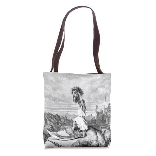 Gustave Dore The Bible David and Goliath David and Goliath Gustave Dore Biblical Romanticism Art Tote Bag