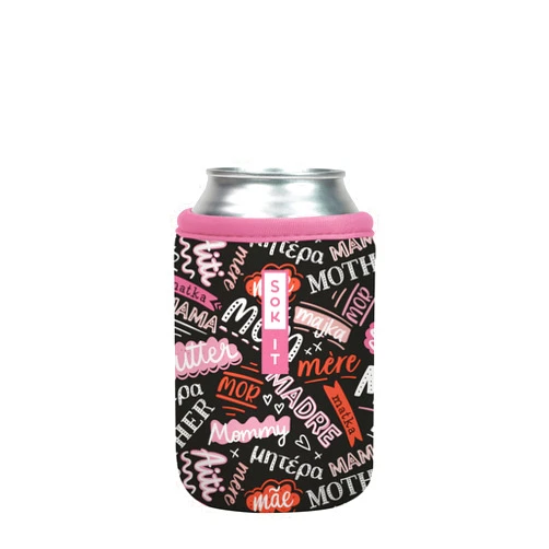 Sok It Can Sok Sleeve for Beer & Soda Insulated Neoprene Cover (Mom Love, 12oz Can Sleeve)