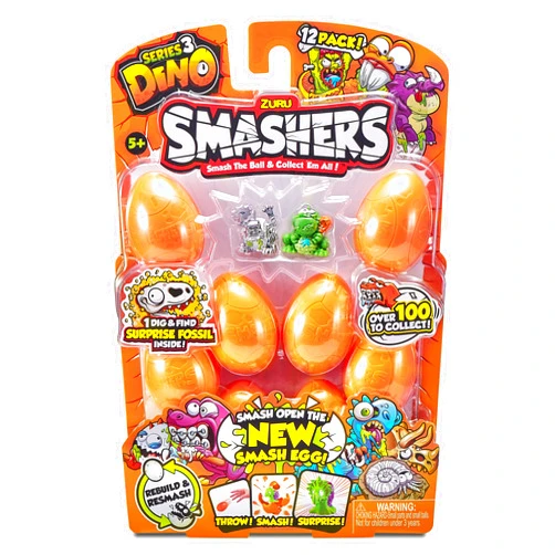 Smashers Smash Ball Collectibles Series 3 Dino (12 Pack) By Zuru