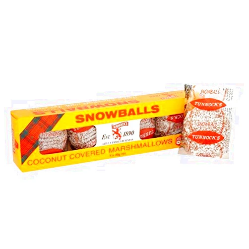SATOHA Tunnock's Snowballs 4 x 30g - Pack of 6