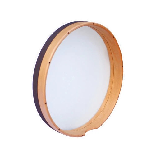 Sala Muzik Professional Bendir Drum, Wood Frame with Fiber Skin Head, Tunable Percussion Instrument FTB-4