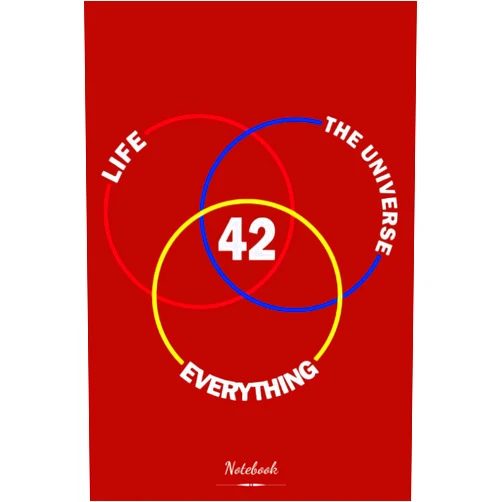Taichi Yamaguchi 42 The Answer To Life The Universe And Everything Notebook: 6x9 120 Pages Lined Notebook, Journal,Diary, College Ruled