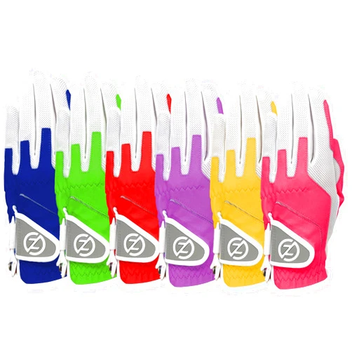 Zero Friction Women's Compression-Fit Synthetic Golf Glove - Universal Fit One Size (Pack of 6), Worn on Left Hand