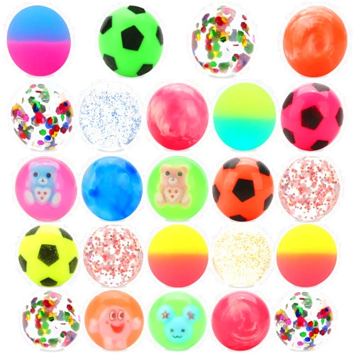 JYXT 24pcs Bouncy Balls for Kids Treasure Box Toys for Classroom Party Favors for Toddlers Kids 3-5 4-8 8-12 Birthday Christmas Goodie Bag Stuffers Gifts