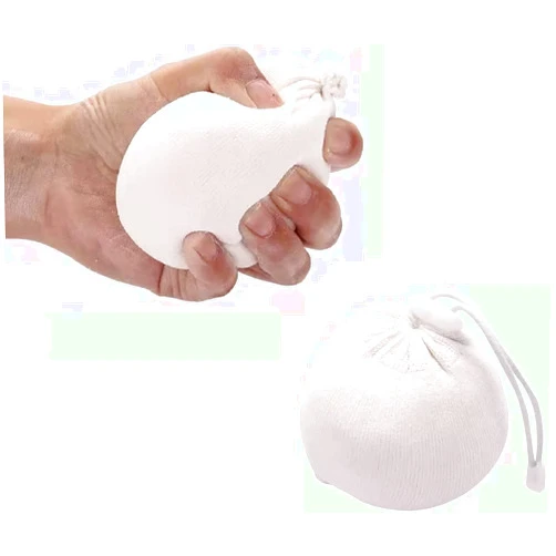 Fuyatina 2 Bags Strong Refillable Chalk Ball, Each Ball has 65 g (2.3 oz) Capacity, Fine Soft for Athletic Chalk Ball Comes Full Good for Rock Climbing, Gym Workouts