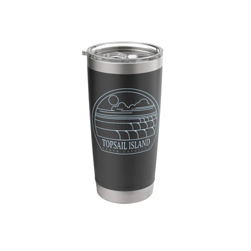 NC Beachgoing Summertime Vacationing Wear Topsail Island, NC Summertime Vacationing Stainless Steel Insulated Tumbler