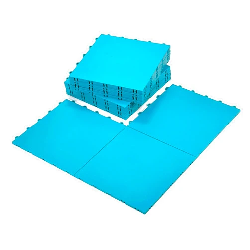 InOut Flooring 15 Teal Tiles - High Durability Colored Flooring Tiles - Interlocking Versatile Training Surface - Roller Skate Indoor&Outdoor, Dance Floor Tiles, Basketball Tiles, Multi Sports Floor