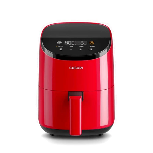 COSORI Air Fryer 2.1 Qt, 4-in-1 Small Mini Airfryer, Bake, Roast, Reheat, 97% Less Oil, Compact & Quiet, Nonstick & Dishwasher Safe Basket, 30 In-App Recipes with Nutrition Facts, Auto-Shut Off, Red