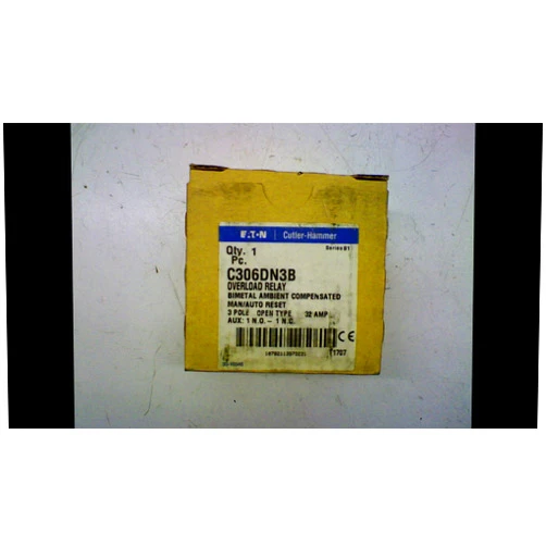 Eaton C306DN3B Thermal Overload Relay 600 Volt AC 32 Amp Freedom Series