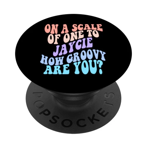 JAYCIE Name Gift Groovy Outfits For Women JAYCIE Cute Retro Girls Groovy JAYCIE Personalized Name PopSockets Standard PopGrip