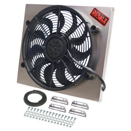 Derale 16821 High Output Single Radiator Fan , Black