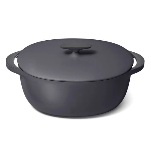 Caraway Enameled Cast Iron Dutch Oven - 8qt Dutch Oven With Lid - 3 Layer Enamel Coating - No Seasoning Required - Compatible With All Stovetops - Oven Safe - No Forever Chemicals - Charcoal
