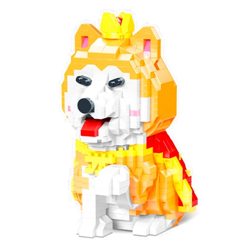 Myweyde Shiba Inu Building Blocks, Mini Bricks Building Sets Dog, Cute Animal Series Micro Mini Building Blocks Kit, Dog Micro Building Blocks for Boys & Girls (Dog - 815Pcs)