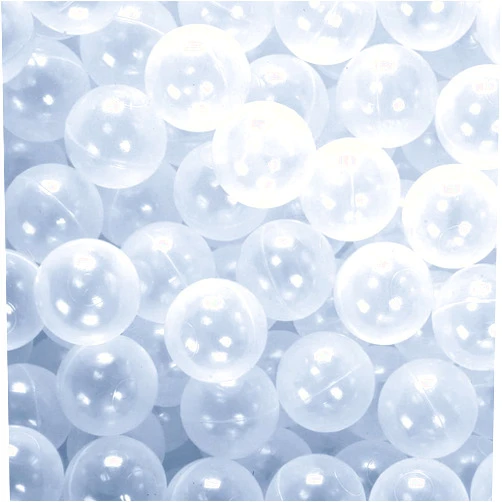 PlayMaty Play Ball Pit Balls - 2.36inches Phthalate&BPA Free Plastic Ocean Transparent Balls for Kids Toddlers and Babys for Playhouse Play Tent Playpen Pool Party Decoration Pack of 70