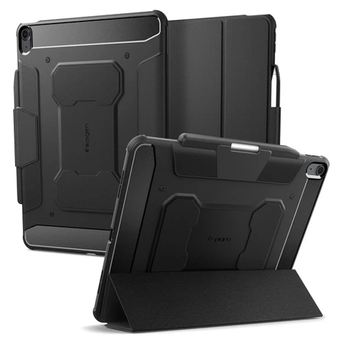 Spigen Rugged Armor Pro Designed for iPad Air 13 Inch Case M2 (2024) with Pencil Holder - Black
