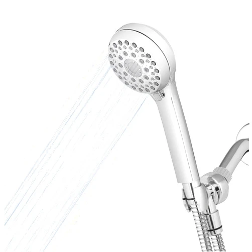 Waterpik High Pressure Hand Held Shower Head With Hose, PowerPulse Massage 6-Mode, Chrome XAL-643ME