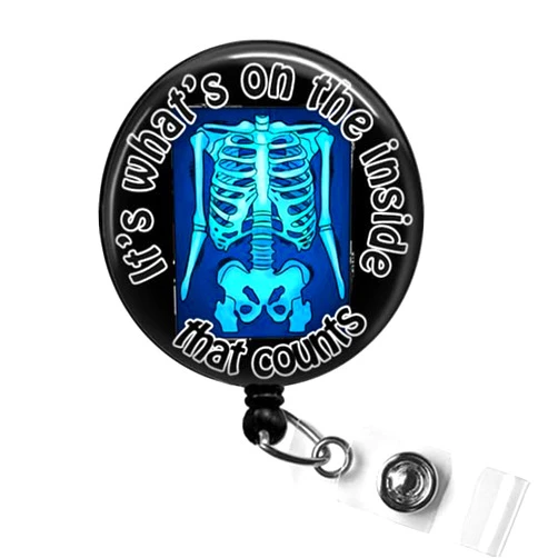 SCRAPHEART Radiology Tech Badge Reel Gift, X-Ray Film 
