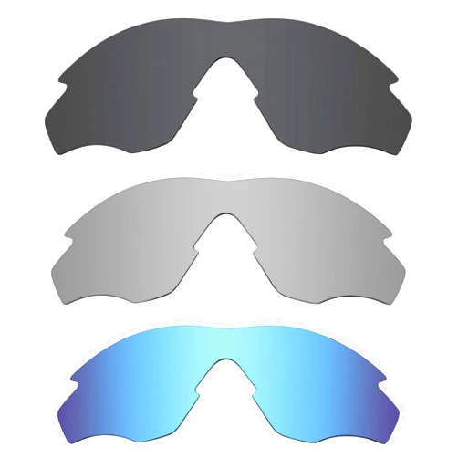 OYEX 3 Pcs Polarized Replacement Lenses for Oakley M2 Frame XL OO9343 Sunglass - Multi-color Combination 1
