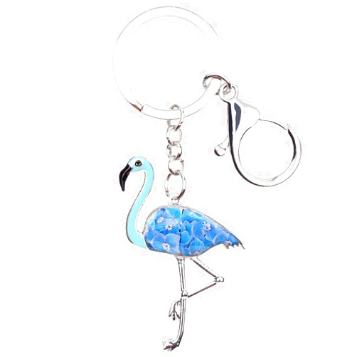 BAMAY Enamel Alloy Cute Flamingo Keychain Bird Flamingo Gifts for Women Girls Car Key Chain Purse Charms Backpack Accessories