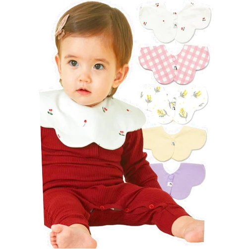 Konny Baby Bibs 5-Pack, 360 ​​° Rotate, Soft and Absorbent Bandana Drooling for Boys Girls baby Essentials