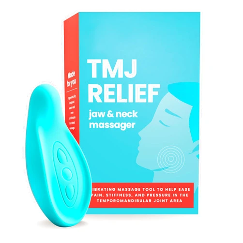 LaVie TMJ Relief - Calming Vibration for Pain Relief - Soothe Tension in Neck, Jaw, and Face - Best Ergonomic Massage Tools for Facial & Tooth Pain - Waterproof, Soft Silicone Design for Men & Women