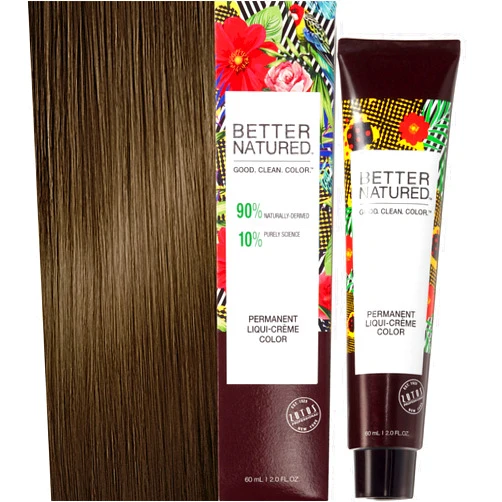Permanent 5N Light Natural Brown Hair Color Dye - Naturally-derived, Vegan & 100% Gray Coverage that Lasts up to 8 Weeks