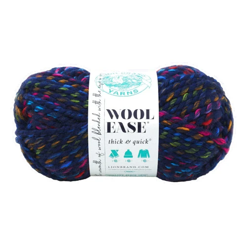 Lion Brand Yarn Wool-Ease Thick & Quick Yarn, Soft and Bulky Yarn for Knitting, Crocheting, and Crafting, 1 Skein, City Lights