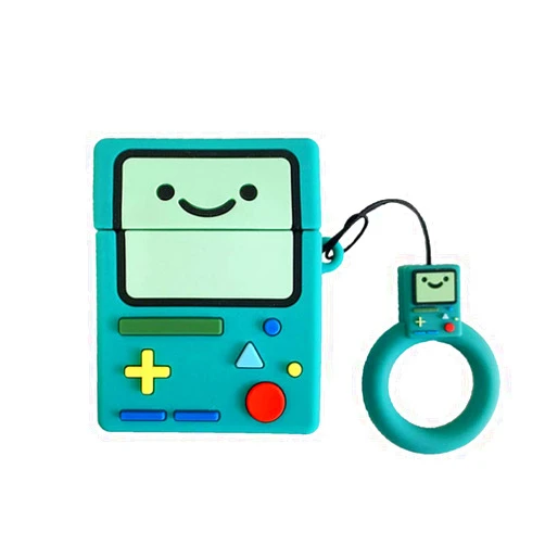 Moydolo Compatible with Switch AirPods Case 1&2, Men Women Protective Silicone Skin Cover for AirPod Case Game, Funny Kawaii Cartoon 3D Cute Case for AirPods 1/2 (Teal Switch)