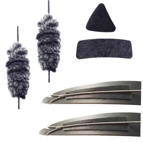 Gemilla Archery Bow Silencers Set Bow String Silencer Arrow Rest Plate Bow Limb Silencers Recurve Bow Accessories for Traditional Long Bow