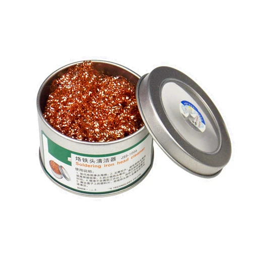 Setaria Viridis Soldering Iron Tip Cleaner,Welding Soldering Solder Tip Cleaning Wire,Soldering Brass Sponge Tip Cleaner for Cleaning Solder Irons Heads and Tips(1pcs)
