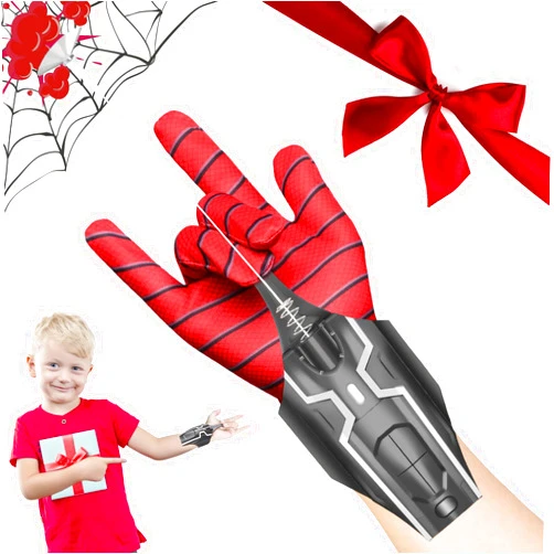 AQEWK Spider Web Shooter, New Upgrade 2.0 Web Launcher with 8.5FT Spider Silk, Launcher Wrist Toy for Kids, Cool Gadgets for Superhero Role Play