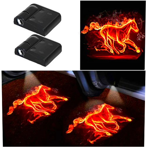 FLYEEGO Car Door Lights Logo Projector, 2PCS Car Door Projector Lights Welcome Courtesy Ghost Shadow Lamp Fit for All Car Models by FLYEEGO